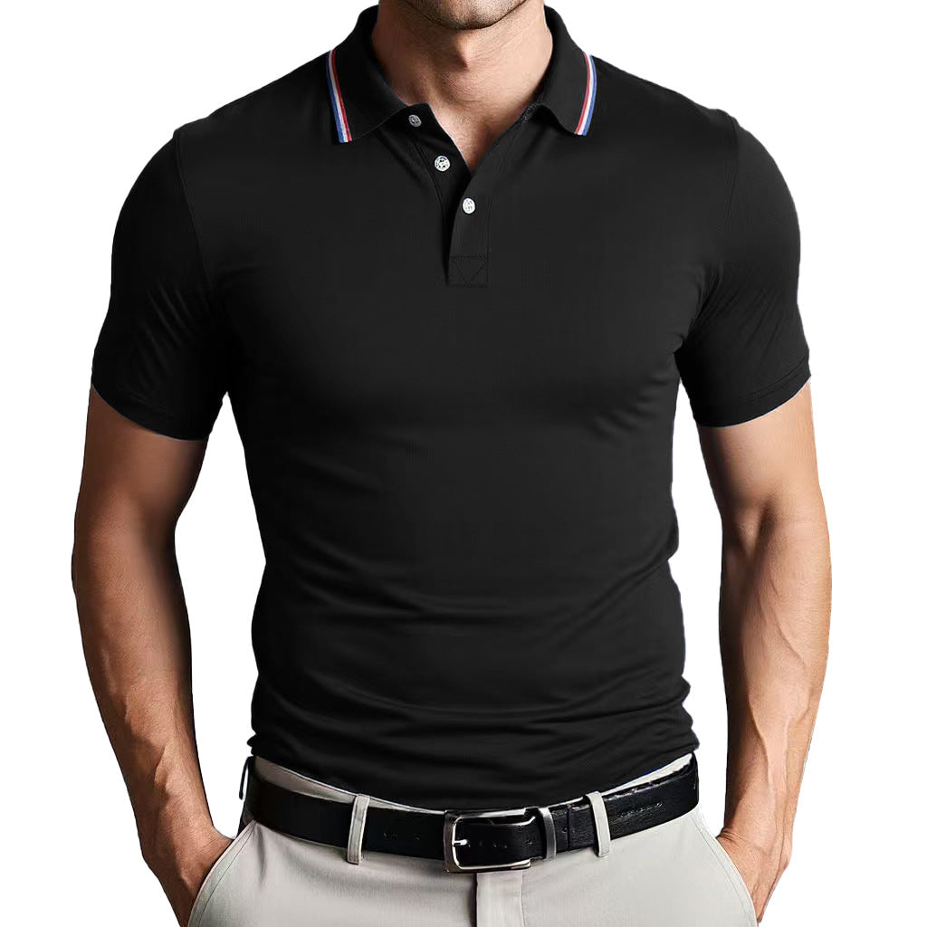 Polo pour homme - Coupe ajustée - Tissu doux et respirant - Manches courtes élégantes