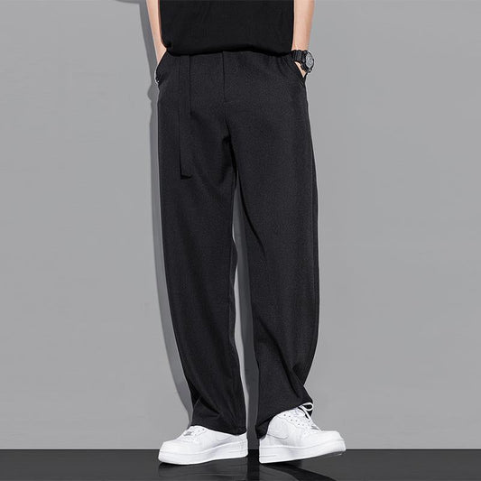 Pantalon homme – Coupe décontractée – Jambe droite – Tissu léger respirant