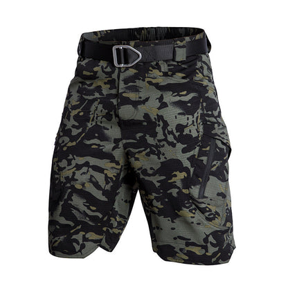 Short cargo femme – Coupe décontractée – Taille élastique – Poches zippées – Tissu respirant