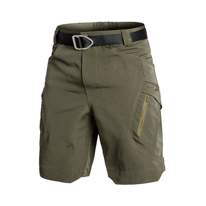 Short cargo femme – Coupe décontractée – Taille élastique – Poches zippées – Tissu respirant