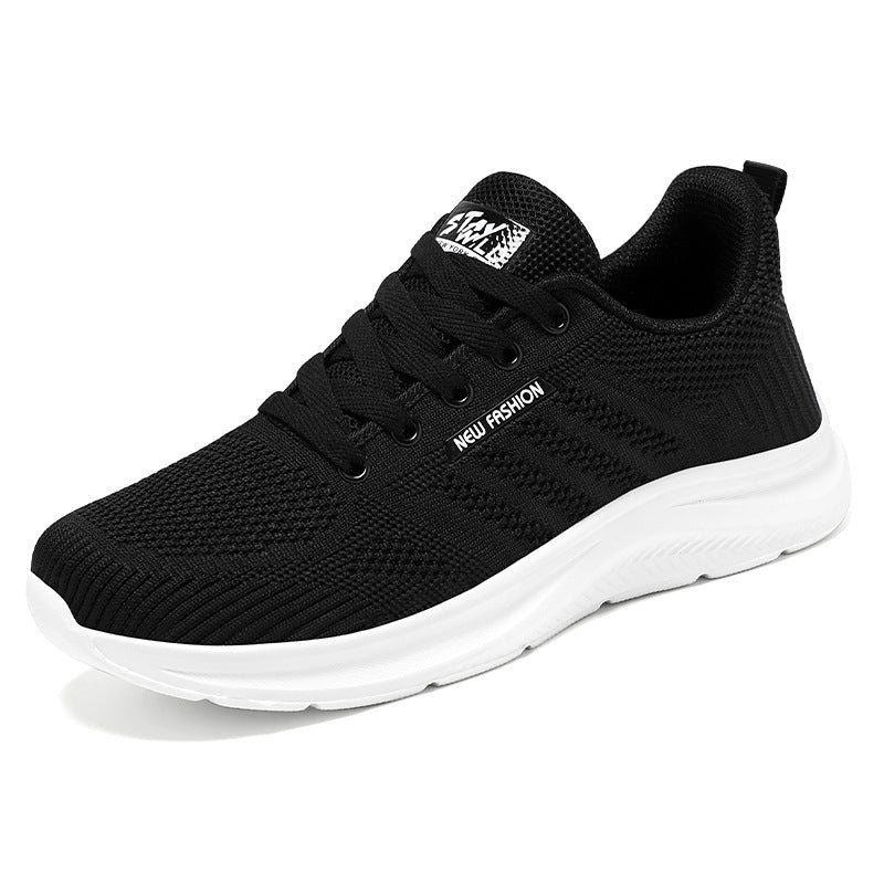 Chaussures de running femme – Tricot respirant – Semelle amortissante – Lacets ajustables