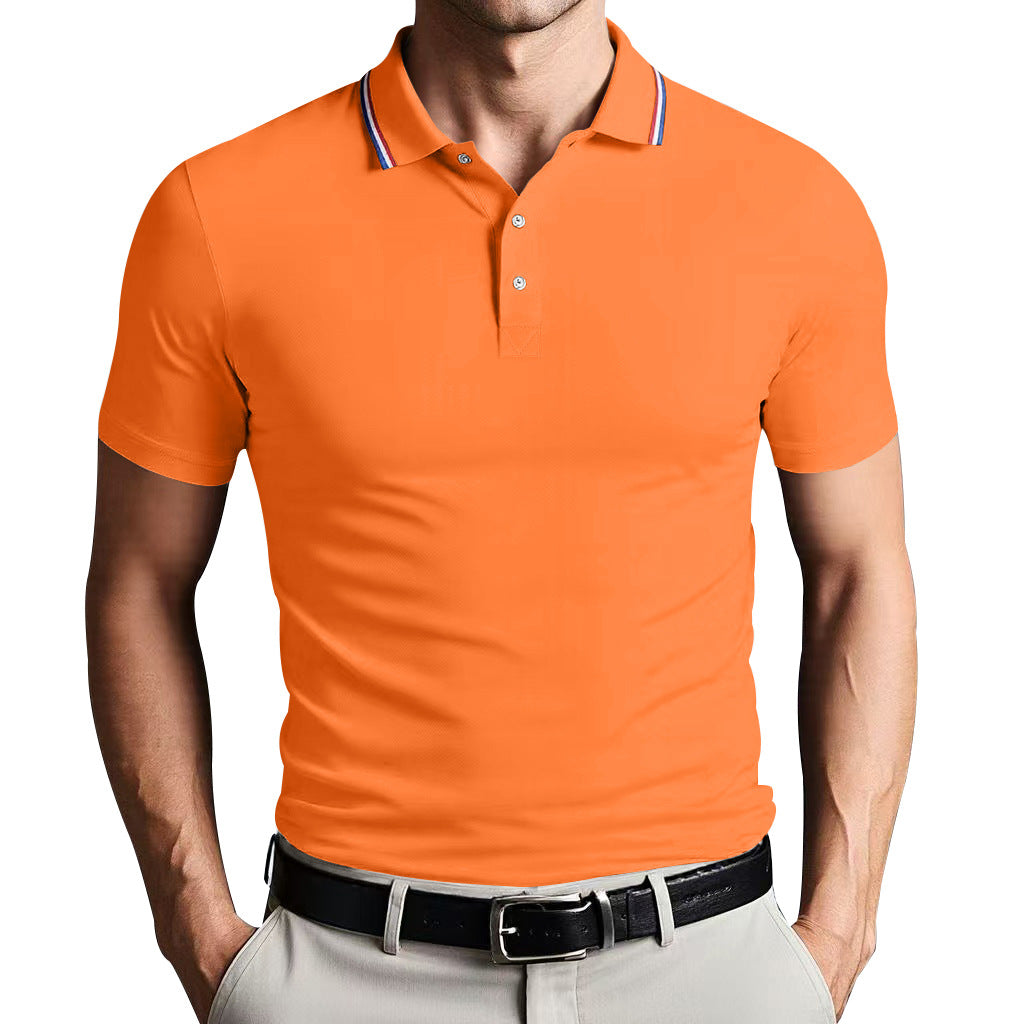 Polo pour homme - Coupe ajustée - Tissu doux et respirant - Manches courtes élégantes