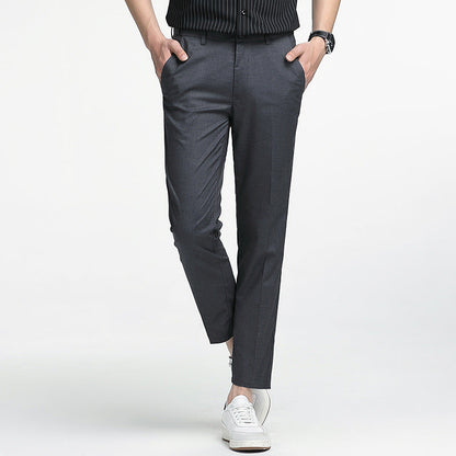 Men's Cropped Pants – Slim fit – Lightweight breathable fabric – Chic casual style