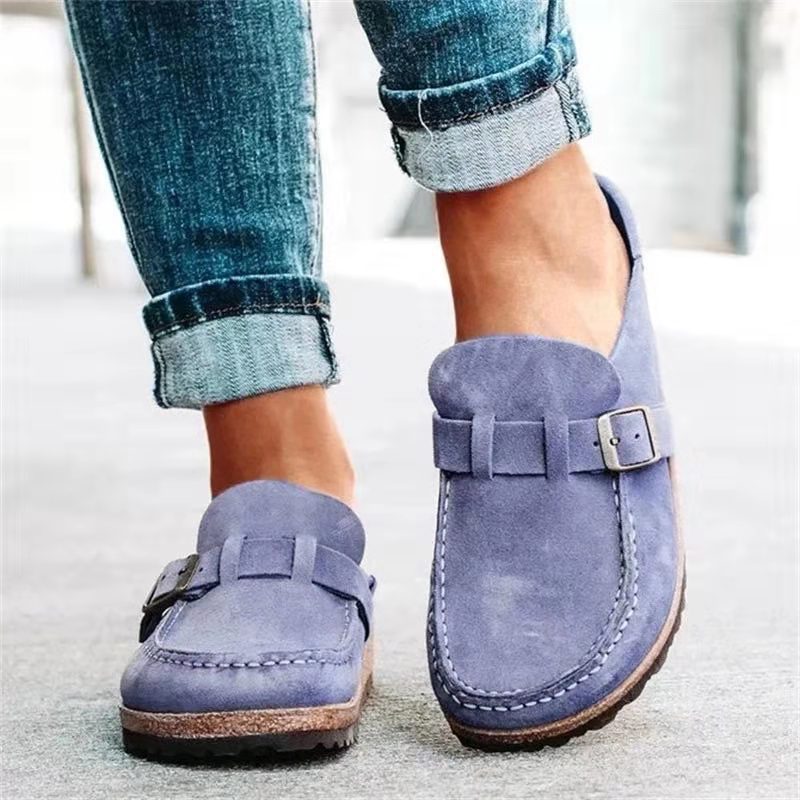 Sandales Mules Femme – Bout Fermé – Talon Bas – Style Décontracté