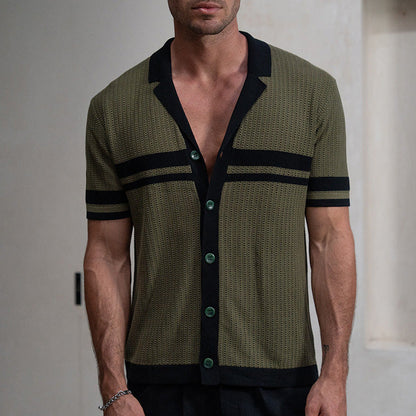 Polo homme – Coupe régulière – Maille douce respirante – Manches courtes boutonnières