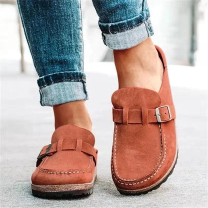 Sandales Mules Femme – Bout Fermé – Talon Bas – Style Décontracté