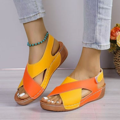 Sandales femme – Bout ouvert – Bride croisée – Confort léger respirant