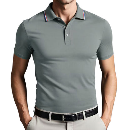 Polo pour homme - Coupe ajustée - Tissu doux et respirant - Manches courtes élégantes