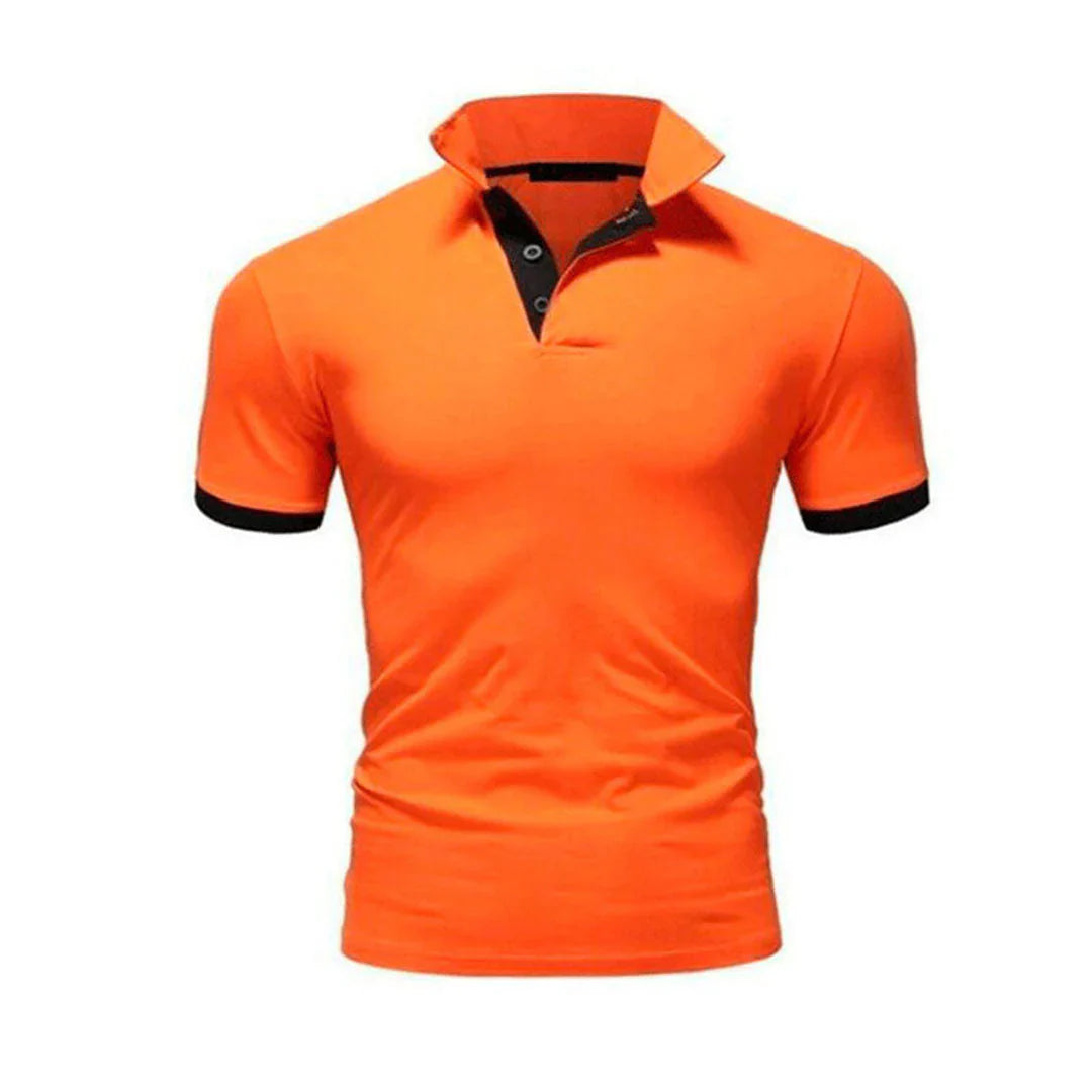 Polo homme – Coupe slim – Manches courtes – Fibres naturelles respirantes