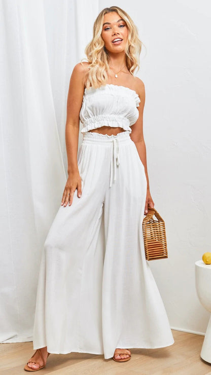 Pantalon femme – Coupe ample – Taille élastique