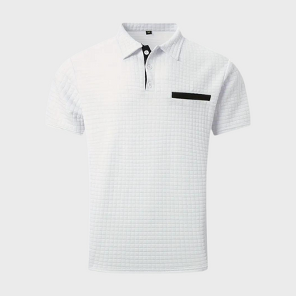 Polo homme – Coupe slim – Maille douce – Finition contrastée