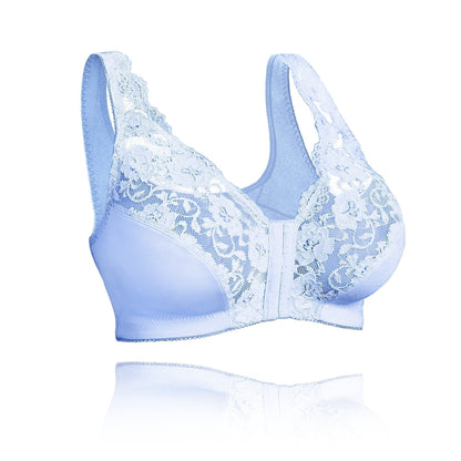 Soutien-gorge femme sans armatures – Maintien doux – Fermeture frontale – Confort respirant