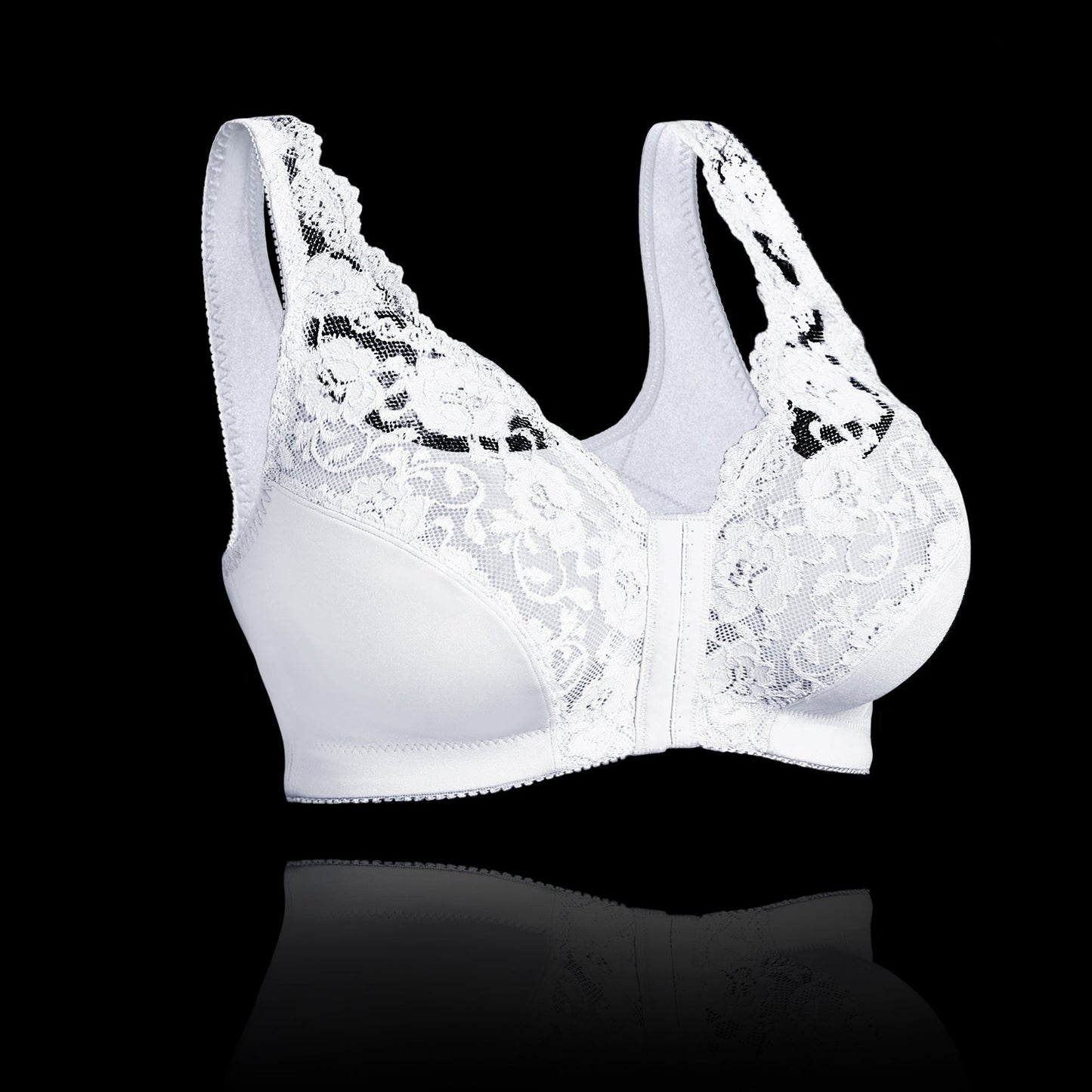 Soutien-gorge femme sans armatures – Maintien doux – Fermeture frontale – Confort respirant