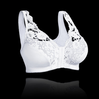 Soutien-gorge femme sans armatures – Maintien doux – Fermeture frontale – Confort respirant