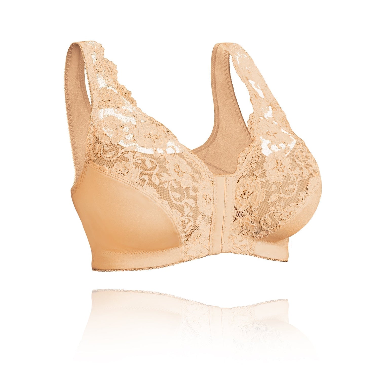 Soutien-gorge femme sans armatures – Maintien doux – Fermeture frontale – Confort respirant