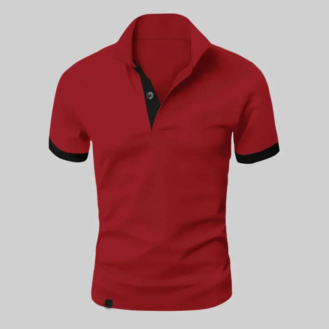 Polo homme – Coupe slim – Manches courtes – Fibres naturelles respirantes