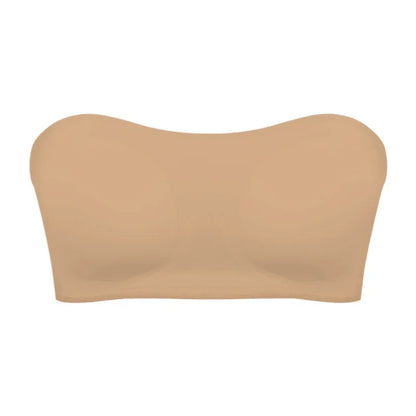 Soutien-gorge femme sans bretelles – Push-up léger – Maintien anti-glisse – Finition invisible
