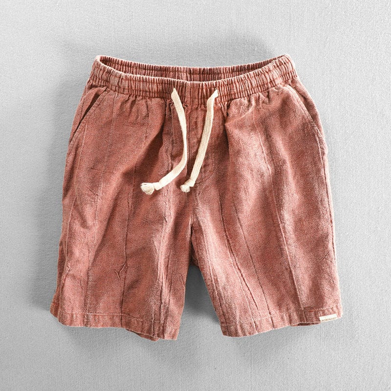 Short homme – Coupe décontractée – Tissu respirant – Taille élastique avec cordon