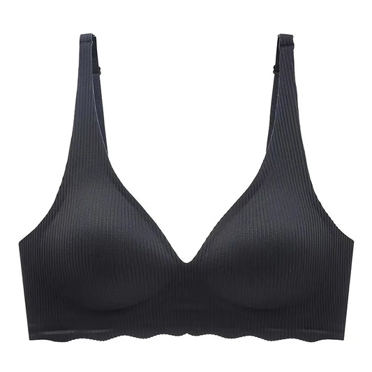 Soutien-gorge femme – Sans couture – Soutien léger – Tissu respirant – Décolleté V