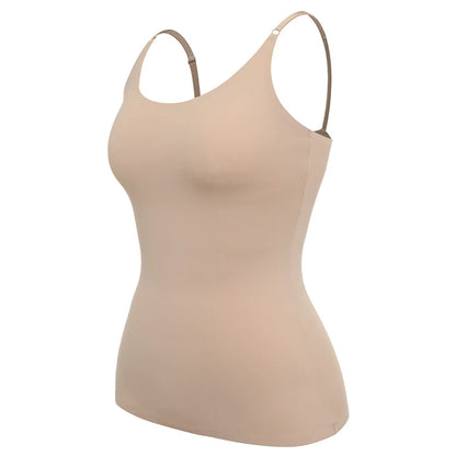 Débardeur Amincissant Femme – Coupe Sans Couture – Bretelles Réglables – Effet Gainant