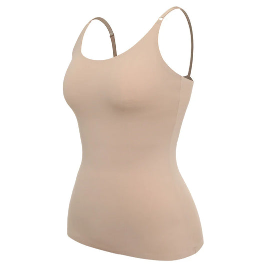Débardeur Amincissant Femme – Coupe Sans Couture – Bretelles Réglables – Effet Gainant