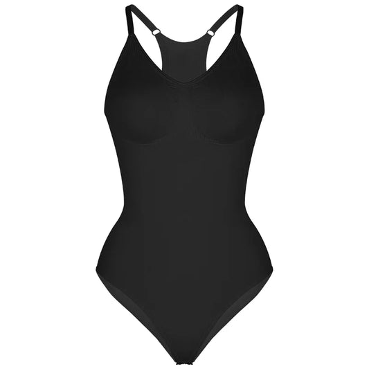Body femme – Coupe sculptante – Finition invisible – Bretelles réglables – Dos nageur