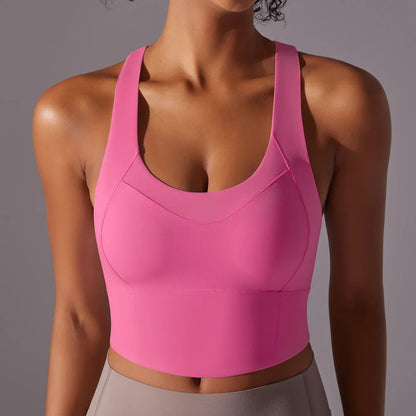Brassière de sport femme – Ajustée – Dos nageur – Tissu extensible respirant