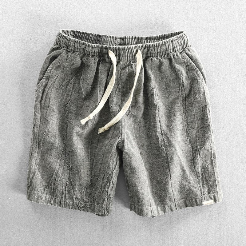 Short homme – Coupe décontractée – Tissu respirant – Taille élastique avec cordon