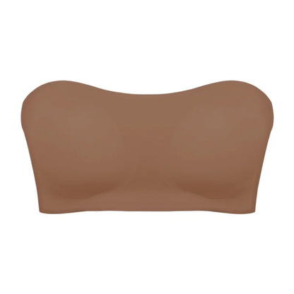 Soutien-gorge femme sans bretelles – Push-up léger – Maintien anti-glisse – Finition invisible
