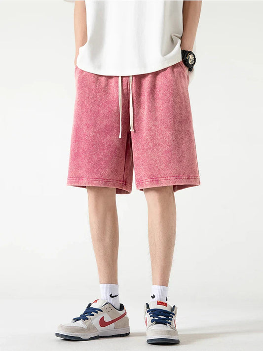 Short pour homme – Coupe décontractée – Taille élastique – Cordon de serrage – Tissu respirant