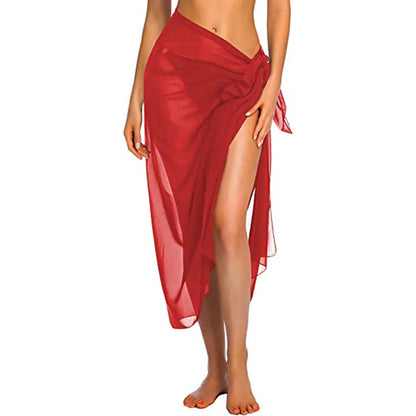 Jupe paréo femme – Mini asymétrique – Tissu léger – Coupe portefeuille ajustable
