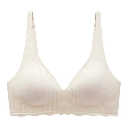 Soutien-gorge femme – Sans couture – Soutien léger – Tissu respirant – Décolleté V