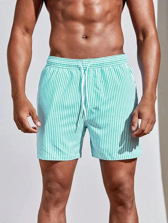 Short de Bain Homme – Coupe Décontractée – Séchage Rapide – Taille Élastique Ajustable