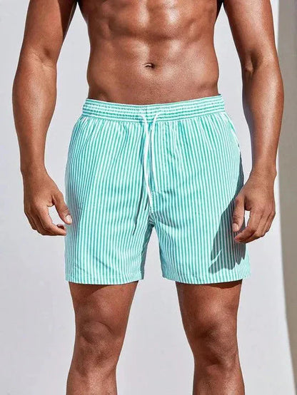 Short de Bain Homme – Coupe Décontractée – Séchage Rapide – Taille Élastique Ajustable