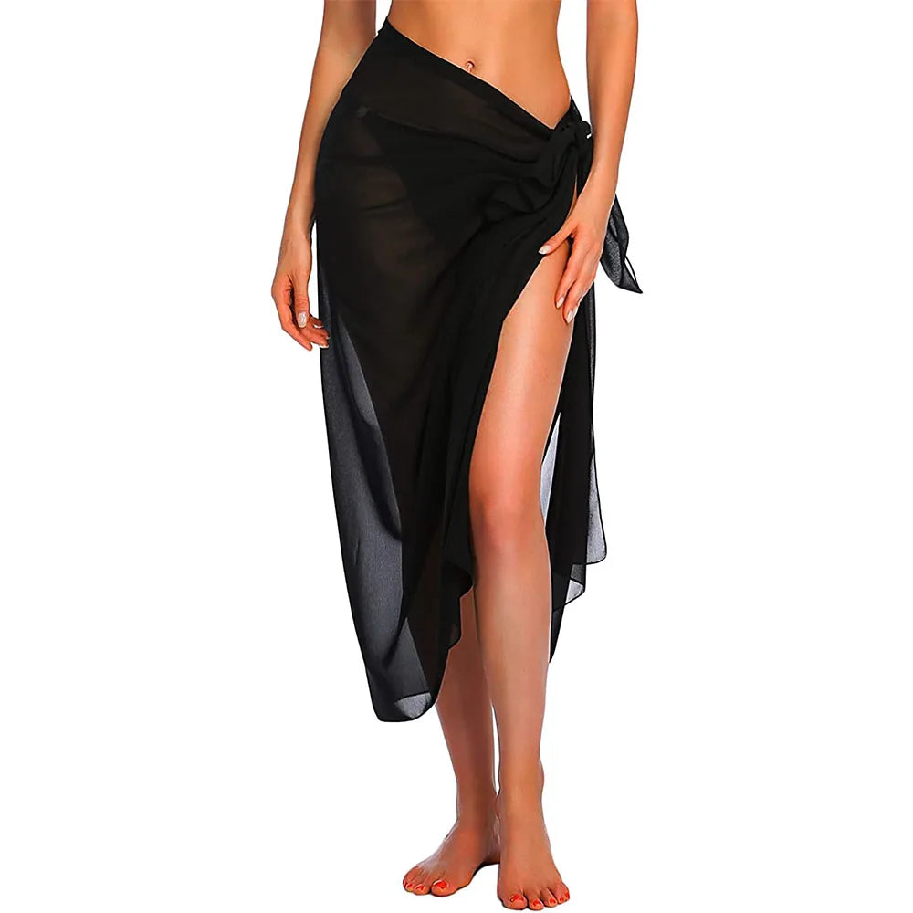Jupe paréo femme – Mini asymétrique – Tissu léger – Coupe portefeuille ajustable
