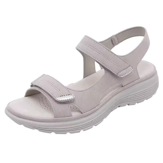 Sandales femme – Bout ouvert – Semelle plate – Brides réglables – Confort quotidien