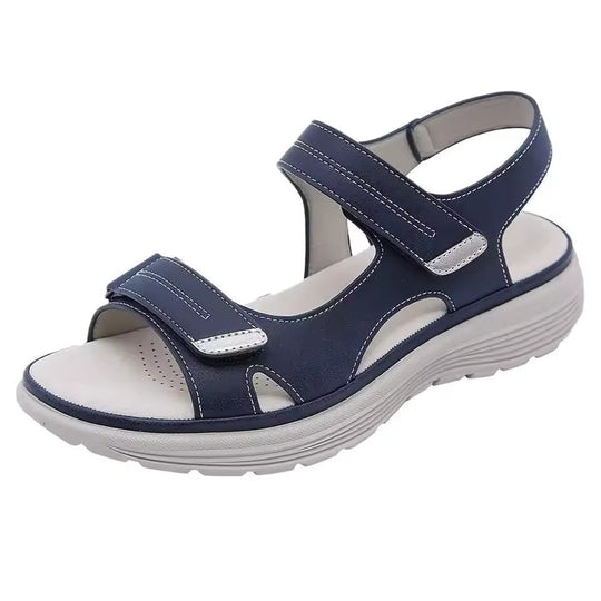 Sandales femme – Bout ouvert – Semelle plate – Brides réglables – Confort quotidien