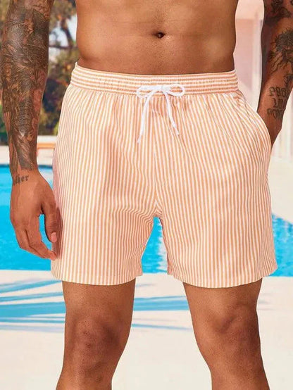 Short de Bain Homme – Coupe Décontractée – Séchage Rapide – Taille Élastique Ajustable