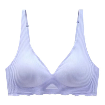 Soutien-gorge femme – Sans couture – Soutien léger – Tissu respirant – Décolleté V