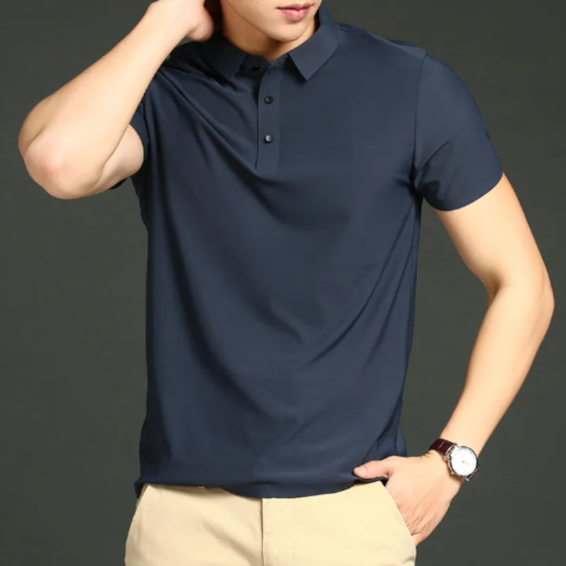 Polo homme – Coupe slim – Tissu respirant – Manches courtes – Style élégant