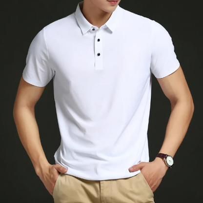 Polo homme – Coupe slim – Tissu respirant – Manches courtes – Style élégant