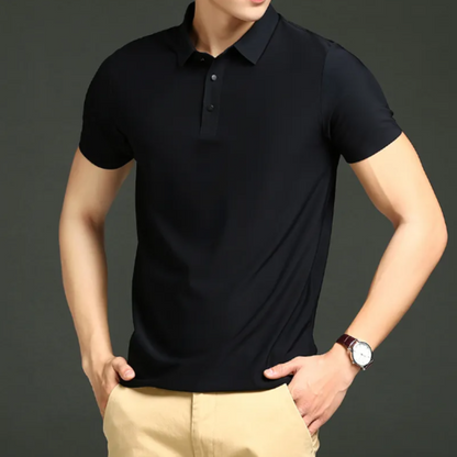 Polo homme – Coupe slim – Tissu respirant – Manches courtes – Style élégant