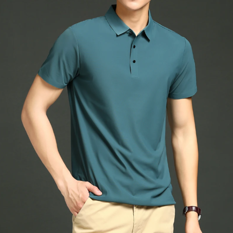 Polo homme – Coupe slim – Tissu respirant – Manches courtes – Style élégant