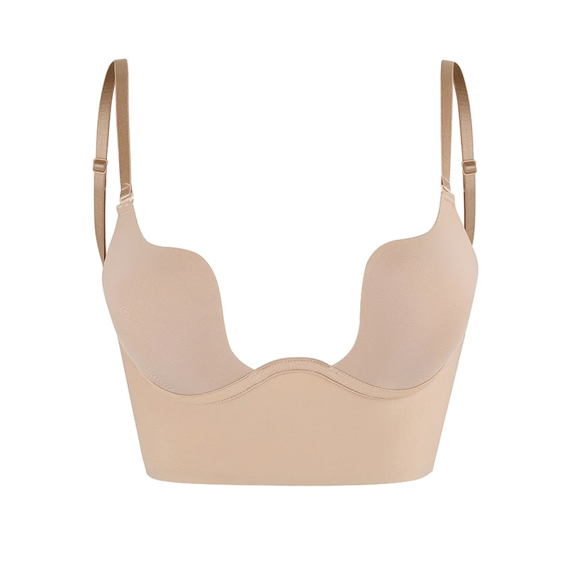 Soutien-gorge dos nu femme – Plunging – Maintien armatures – Bretelles réglables