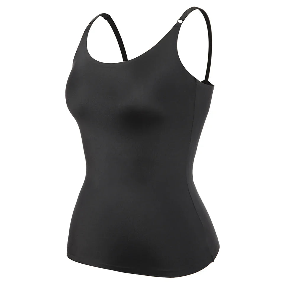 Débardeur Amincissant Femme – Coupe Sans Couture – Bretelles Réglables – Effet Gainant