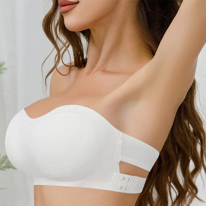 Soutien-gorge femme sans bretelles – Push-up léger – Maintien anti-glisse – Finition invisible