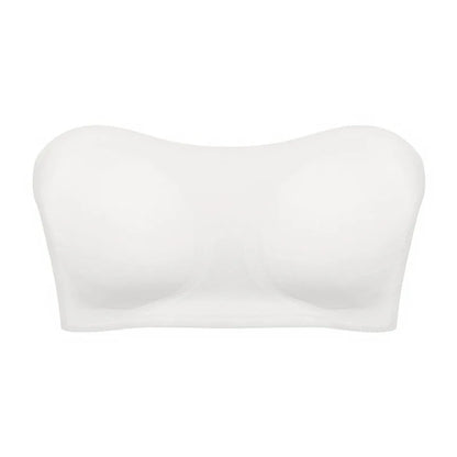 Soutien-gorge femme sans bretelles – Push-up léger – Maintien anti-glisse – Finition invisible