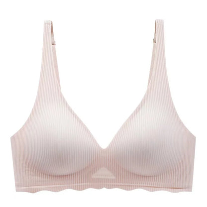 Soutien-gorge femme – Sans couture – Soutien léger – Tissu respirant – Décolleté V