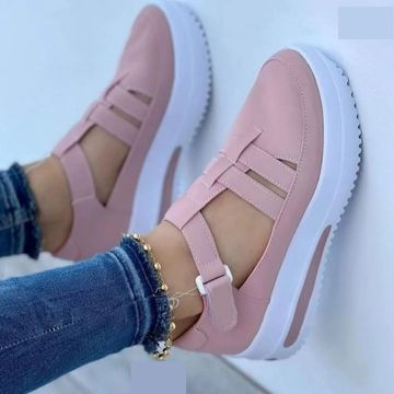 Sandales femme ouvertes – Semelle plateforme – Bride réglable – Design à lanières