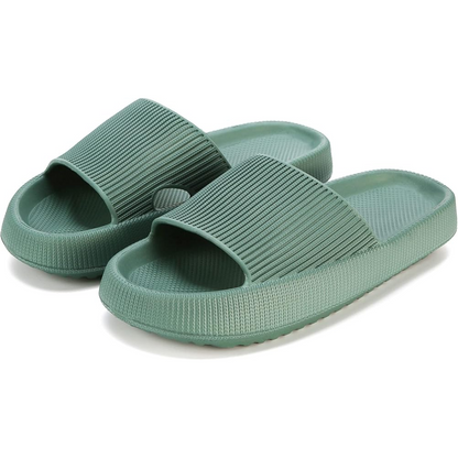 Chaussons femme – Semelle coussinée – Ouverture avant – Enfilage facile – Tige texturée